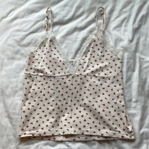 cute floral brandy melville tank